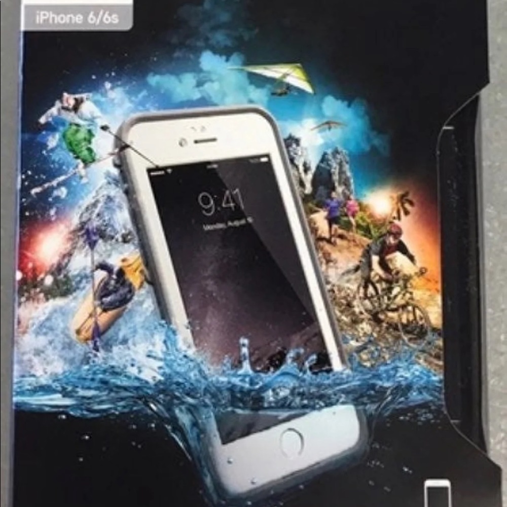 Life proof Case For iPhone6 white/grey